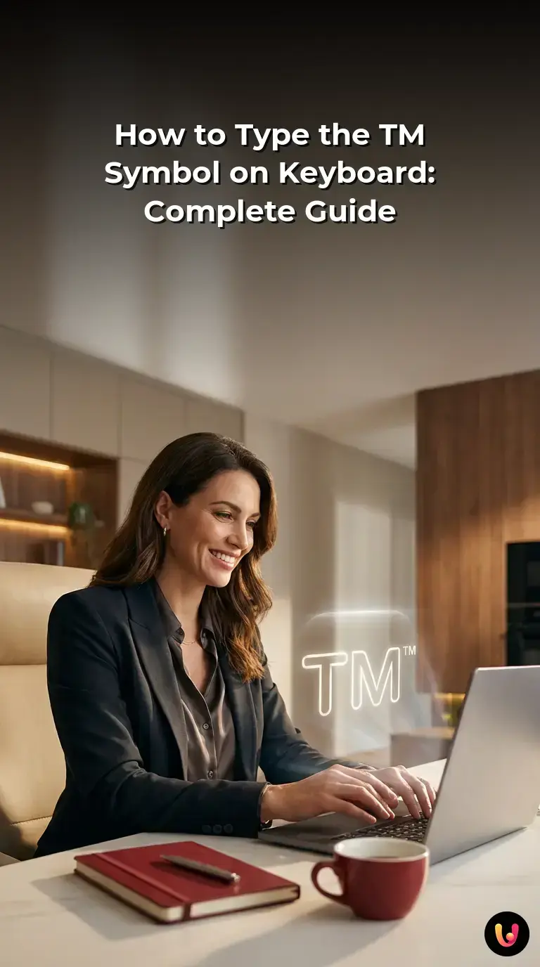 Step-by-step visual instructions for typing the trademark symbol on Windows and Mac keyboards.