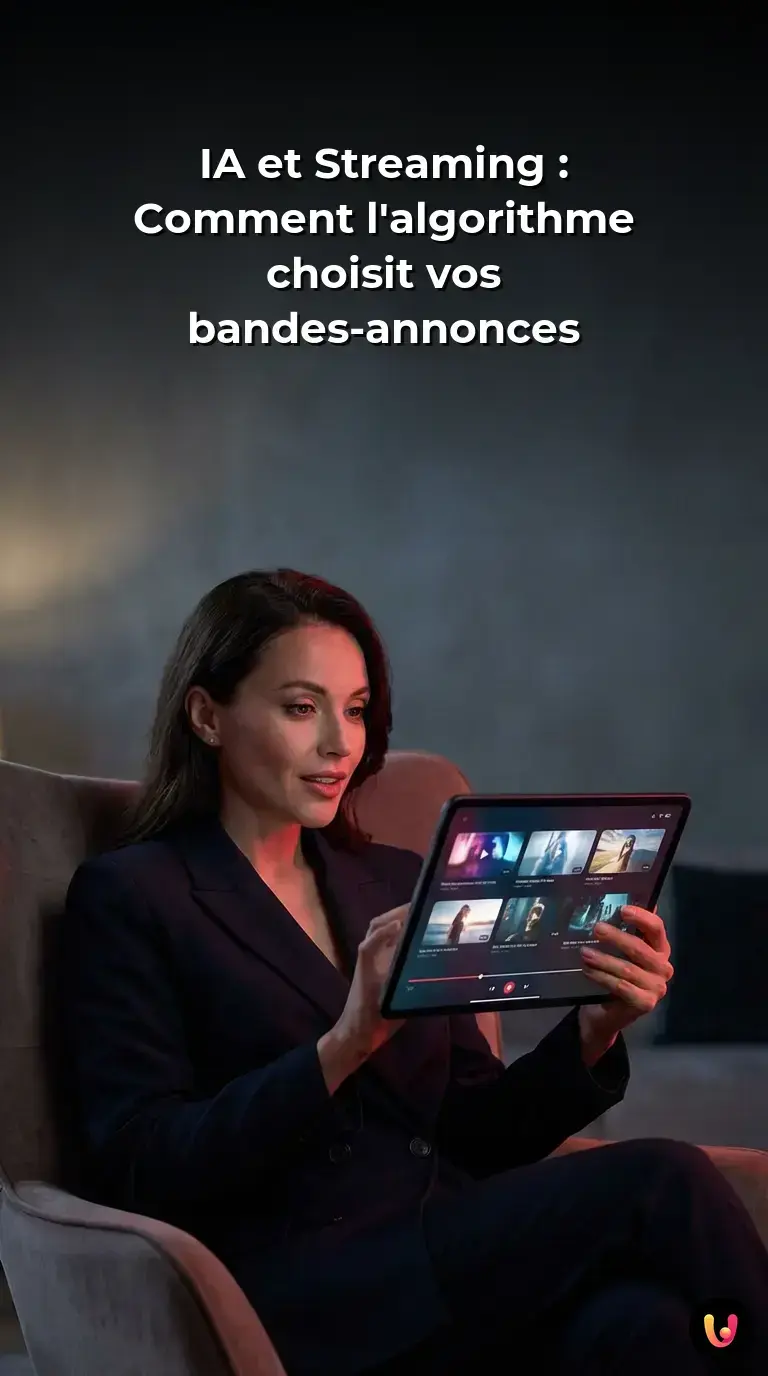 &Eacute;cran affichant une interface de streaming avec recommandations.