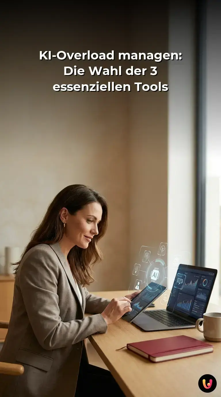 &Uuml;bersicht der drei wichtigsten Werkzeuge zur Bew&auml;ltigung der KI-&Uuml;berlastung am Arbeitsplatz.