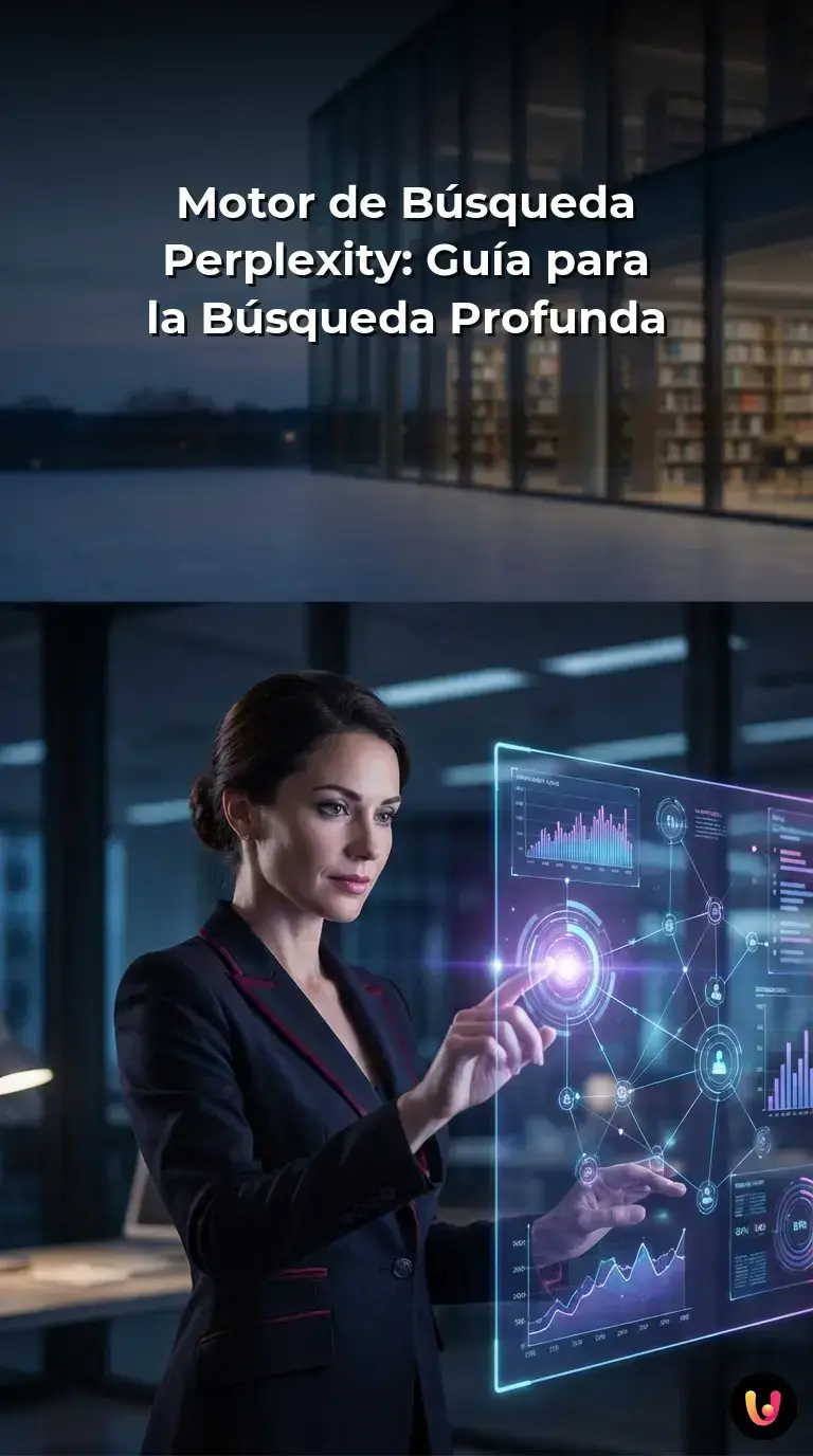 Gr&aacute;fico explicativo del funcionamiento de Perplexity AI y la tecnolog&iacute;a RAG.