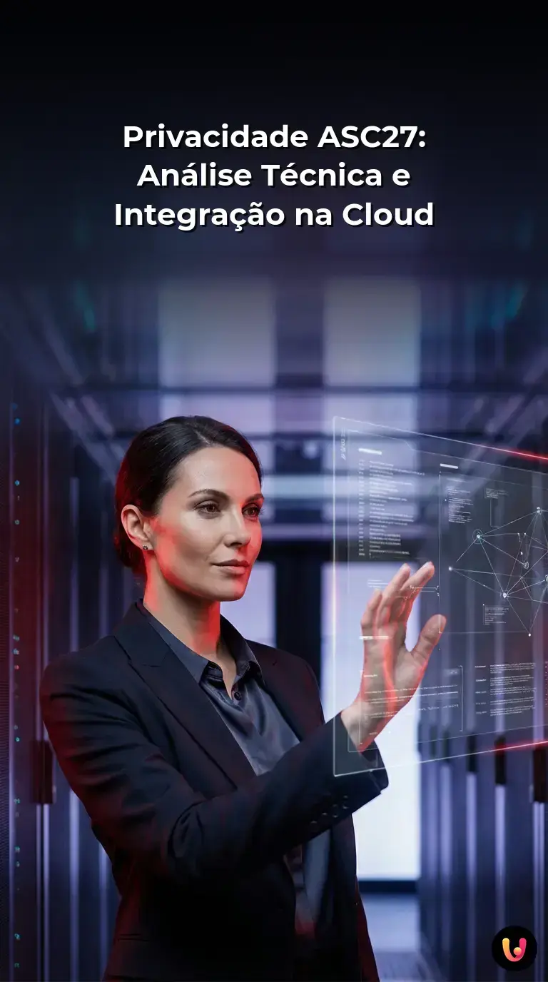 Servidor cloud seguro processando dados empresariais com inteligência artificial privada.