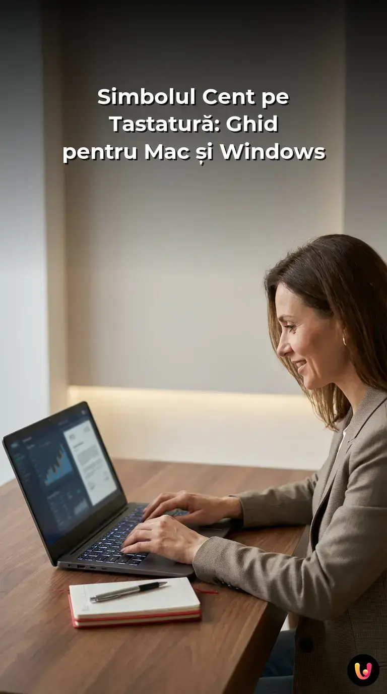 Taste și scurtături necesare pentru introducerea simbolului cent pe sistemele Mac și Windows.