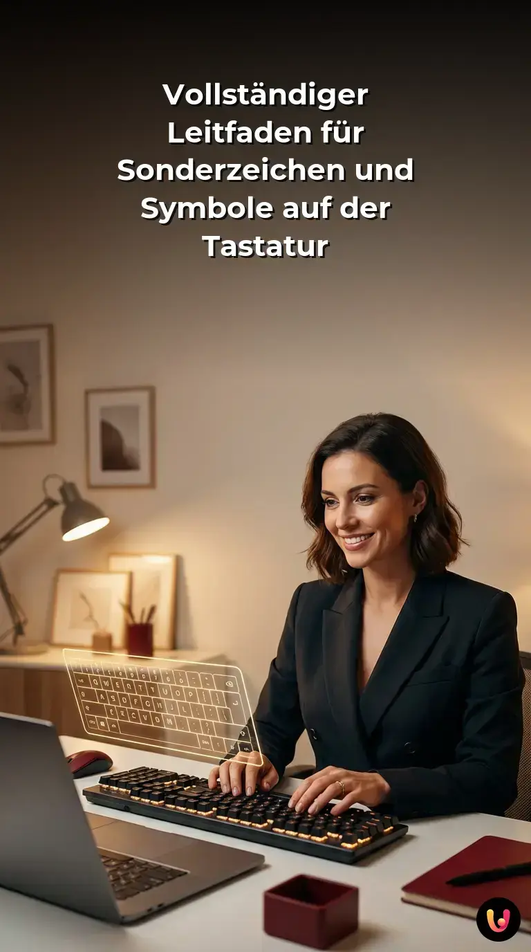 Tastaturlayout mit hervorgehobenen Modifikatortasten und versteckten typografischen Symbolen.