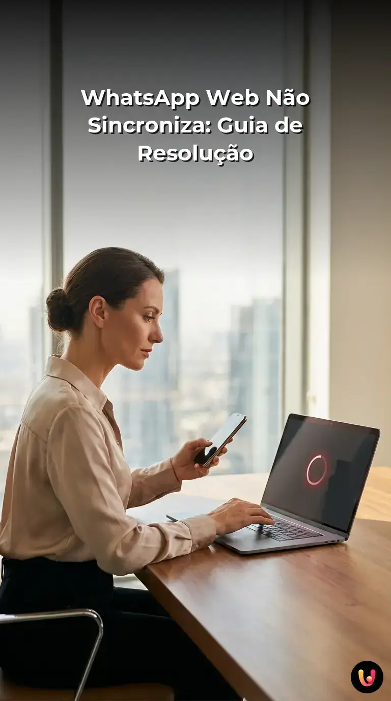 Gr&aacute;fico explicativo sobre os problemas de sincroniza&ccedil;&atilde;o do WhatsApp Web e suas solu&ccedil;&otilde;es.