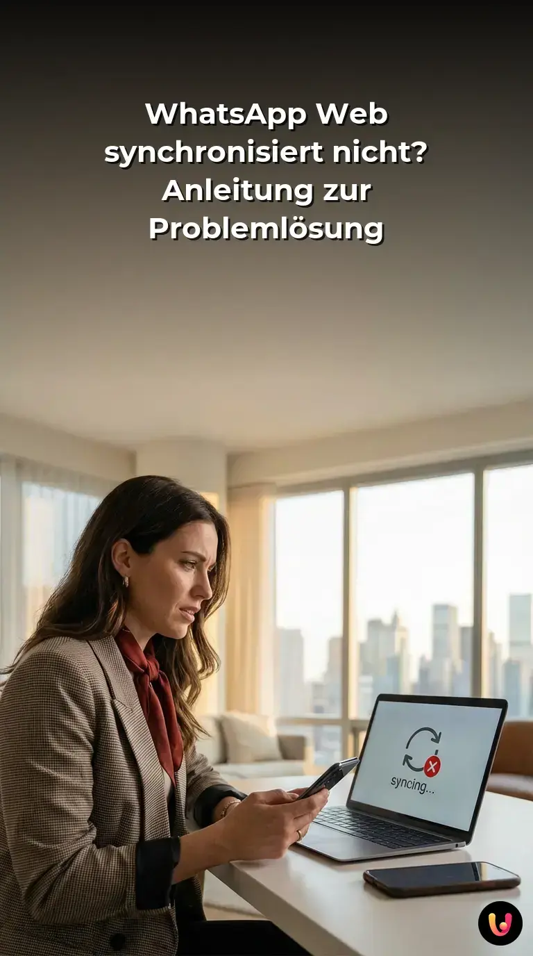 Laptop und Smartphone zeigen L&ouml;sungswege f&uuml;r fehlerhafte WhatsApp Web Verbindungen.