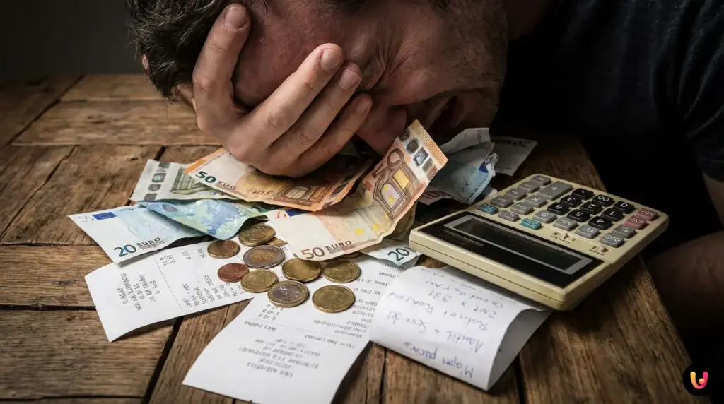 Schermata del calcolatore intelligente per dividere spese di gruppo