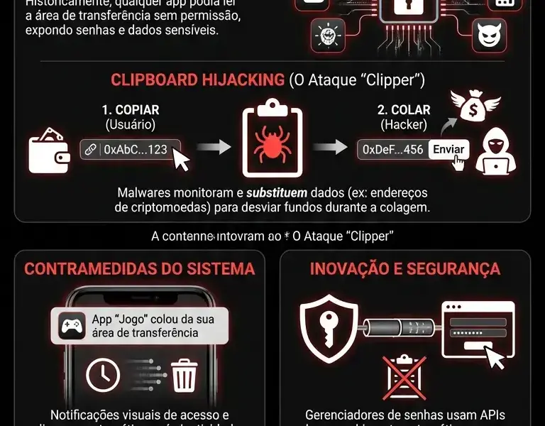 Infografica: A mem&oacute;ria secreta do copiar e colar que exp&otilde;e os seus dados