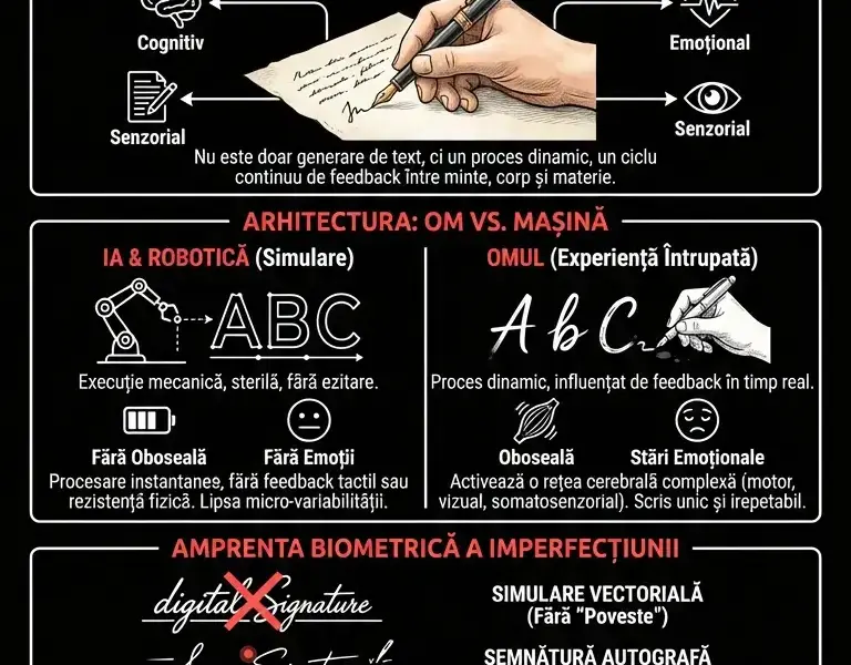Infografica: Adevărata limită a IA: singurul gest imposibil de reprodus
