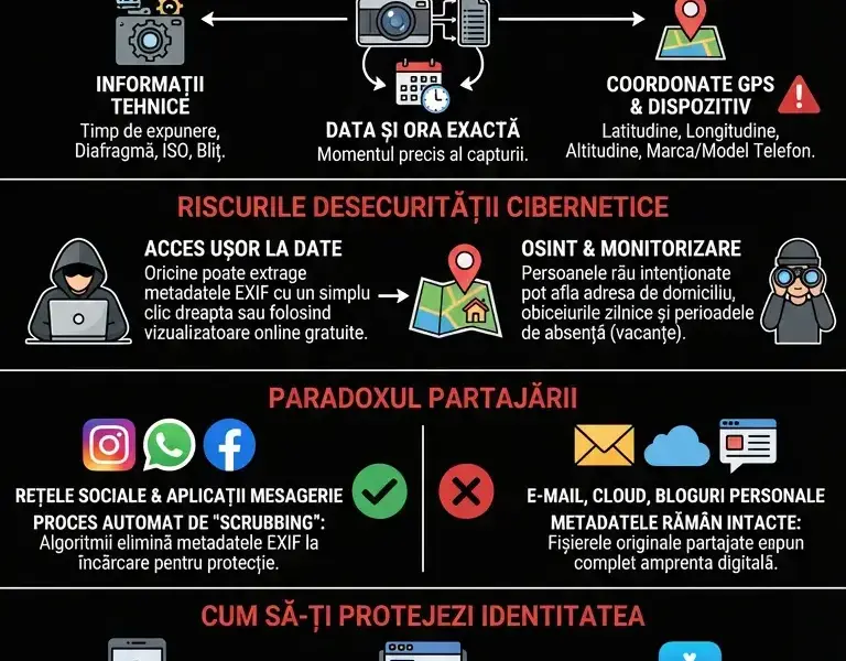 Infografica: Arhiva secretă din fiecare fotografie a ta, care &icirc;nregistrează unde te afli.