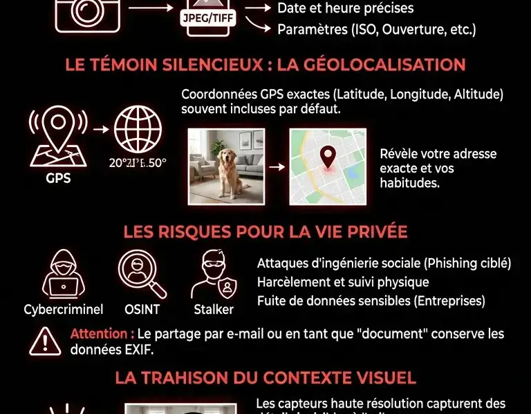 Infografica: Au-del&agrave; des pixels : l'archive secr&egrave;te cach&eacute;e dans chaque clich&eacute;