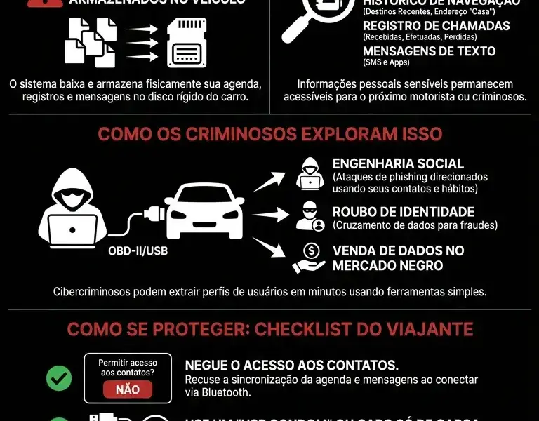 Infografica: Carros alugados: o gesto instintivo que entrega dados a estranhos