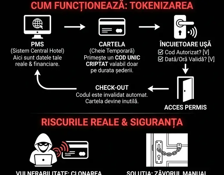 Infografica: Check-out la hotel: adevărul despre datele de pe cartela magnetică