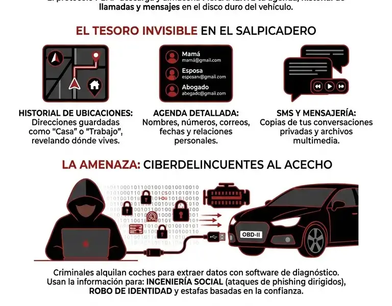 Infografica: Coches de alquiler: el gesto instintivo que entrega los datos a desconocidos.