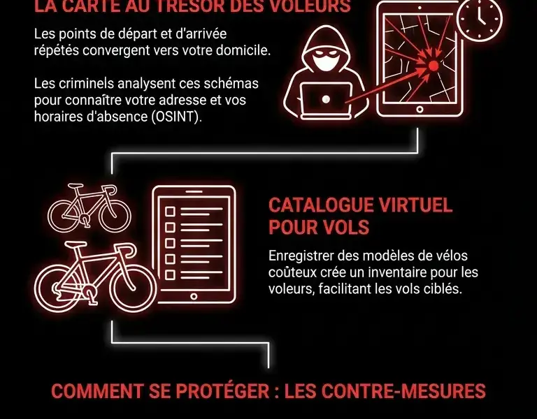 Infografica: Comment le GPS des applications de fitness r&eacute;v&egrave;le votre adresse aux criminels