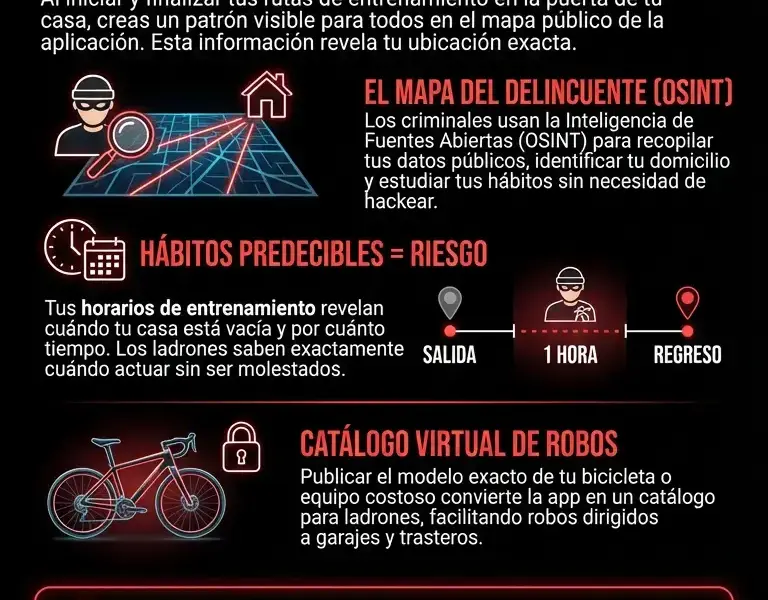 Infografica: C&oacute;mo el GPS de las aplicaciones de fitness revela tu direcci&oacute;n a los delincuentes