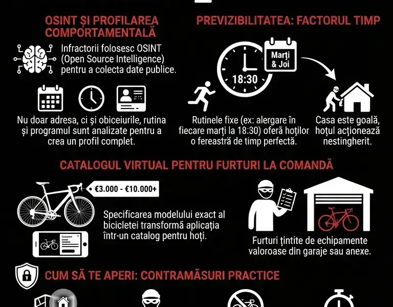 Infografica: Cum GPS-ul aplicațiilor de fitness le dezvăluie adresa infractorilor