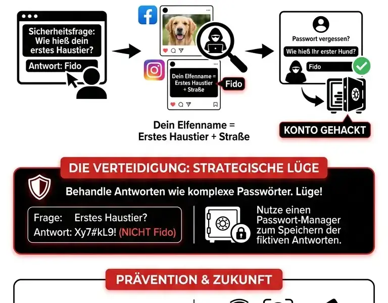 Infografica: Die Sicherheitseinstellung, die deine Vergangenheit gegen dich verwendet