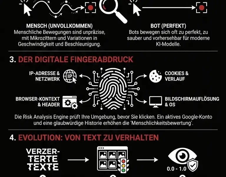 Infografica: Die Wahrheit &uuml;ber reCAPTCHA: Warum Ihr Klick nur eine Illusion ist
