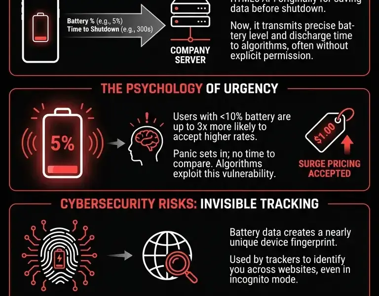 Infografica: Dynamic Pricing: How a Phone Data Point Reveals Your Urgency