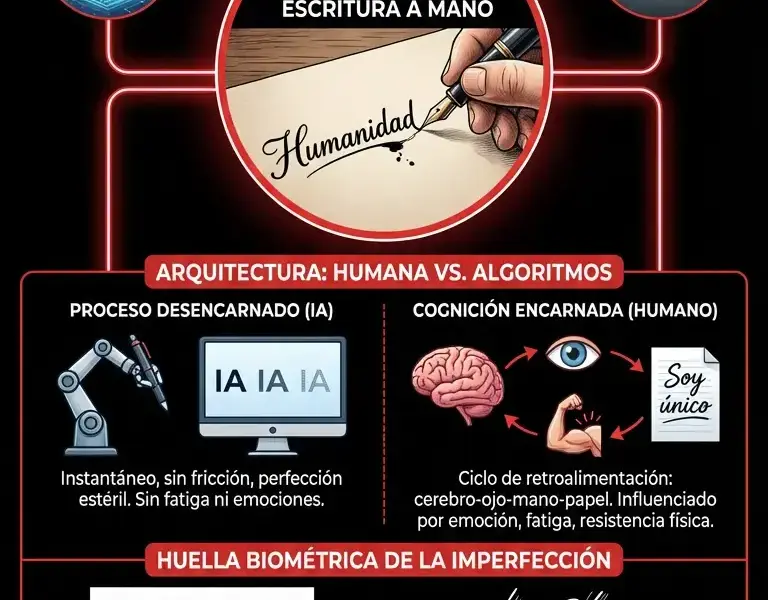 Infografica: El verdadero l&iacute;mite de la IA: el &uacute;nico gesto imposible de replicar.