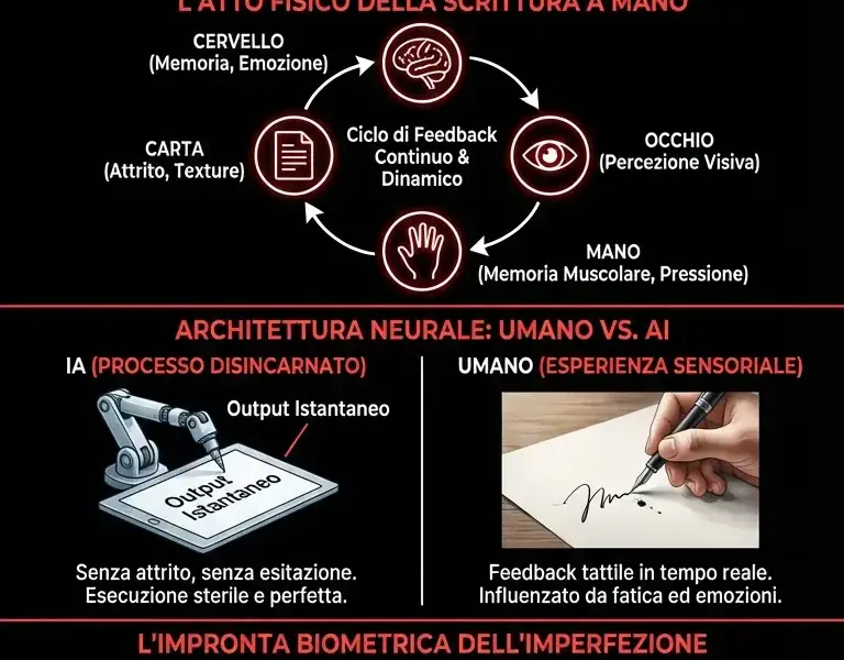 Infografica: Il vero limite dell'IA: l'unico gesto impossibile da replicare