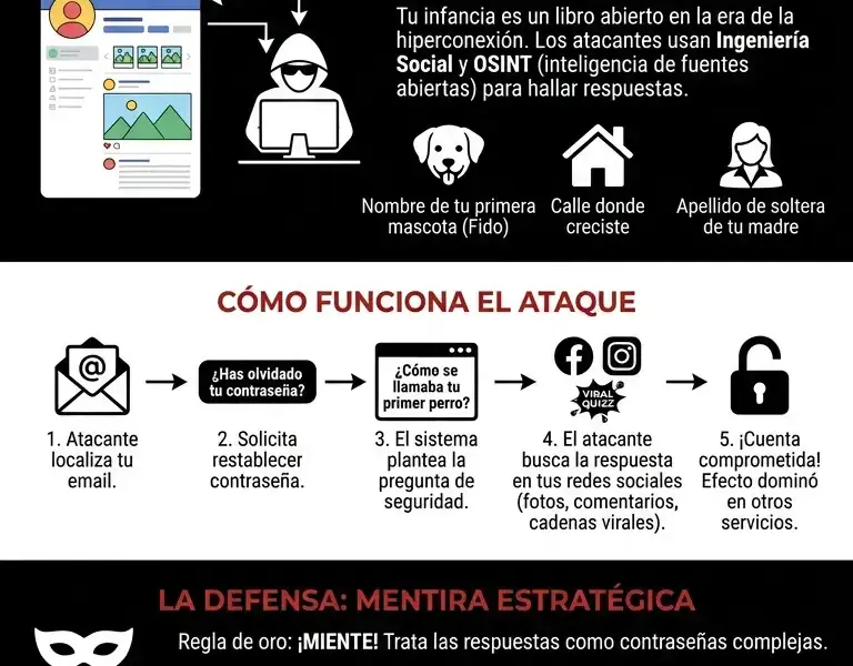 Infografica: La configuraci&oacute;n de seguridad que utiliza tu pasado en tu contra.