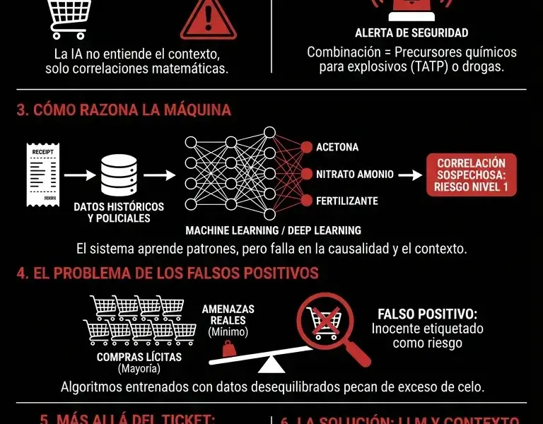 Infografica: La IA en el supermercado: por qu&eacute; 3 compras banales te hacen sospechoso