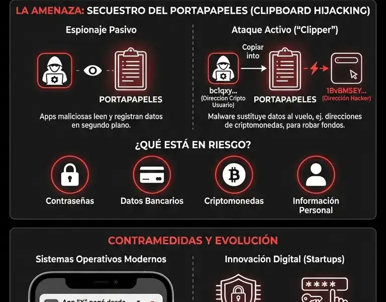 Infografica: La memoria secreta del copiar y pegar que expone tus datos