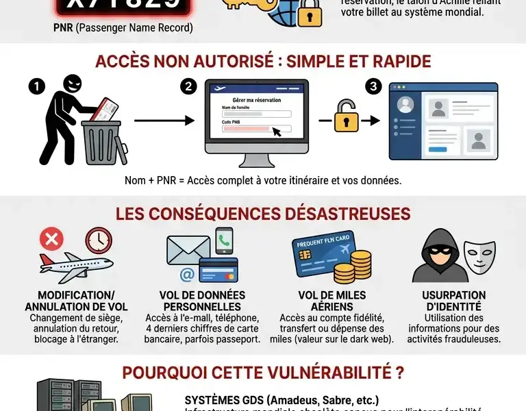 Infografica: Les 6 caract&egrave;res sur votre carte d'embarquement qui r&eacute;v&egrave;lent vos donn&eacute;es