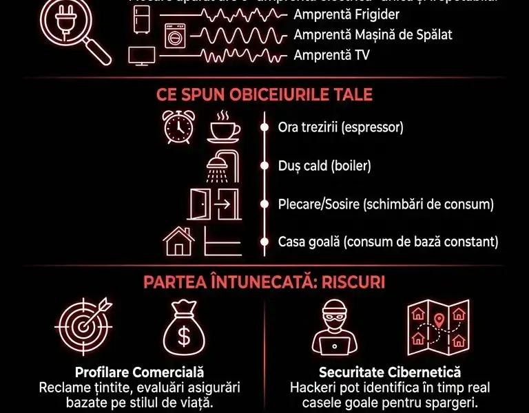 Infografica: Monitorarea silențioasă: ce dezvăluie casa atunci c&acirc;nd nu ești acolo
