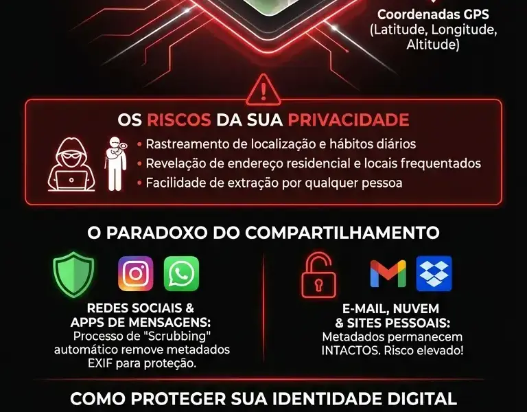 Infografica: O arquivo secreto em cada foto sua que registra onde voc&ecirc; est&aacute;.