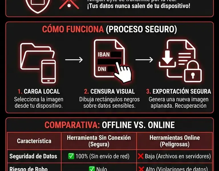 Infografica: Ocultar documentos: La herramienta definitiva 100 % sin conexi&oacute;n y segura
