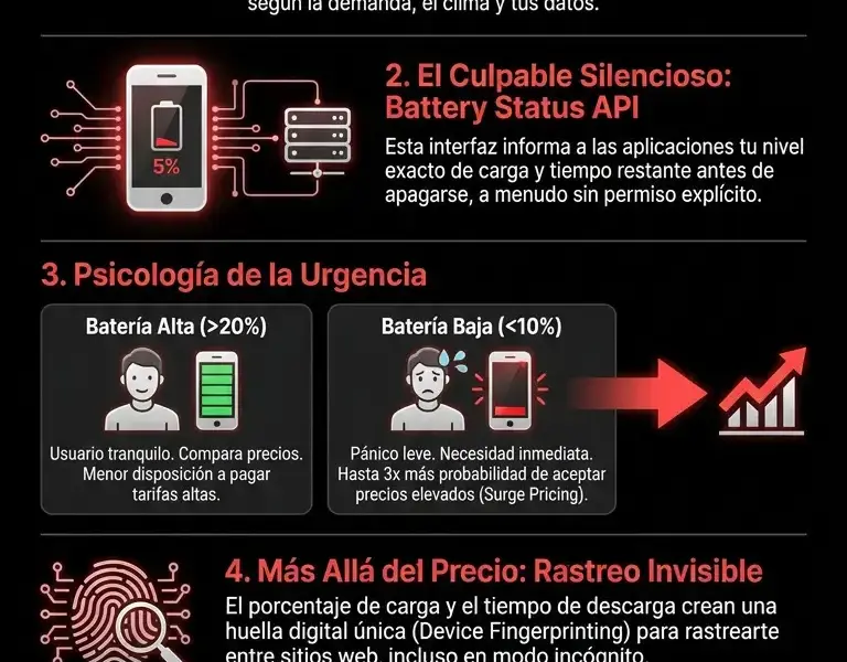Infografica: Precios din&aacute;micos: c&oacute;mo un dato del tel&eacute;fono revela tu urgencia