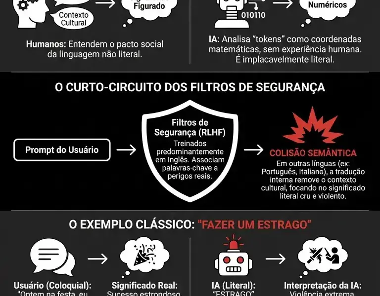Infografica: Quando a IA entra em p&acirc;nico com uma simples frase humana