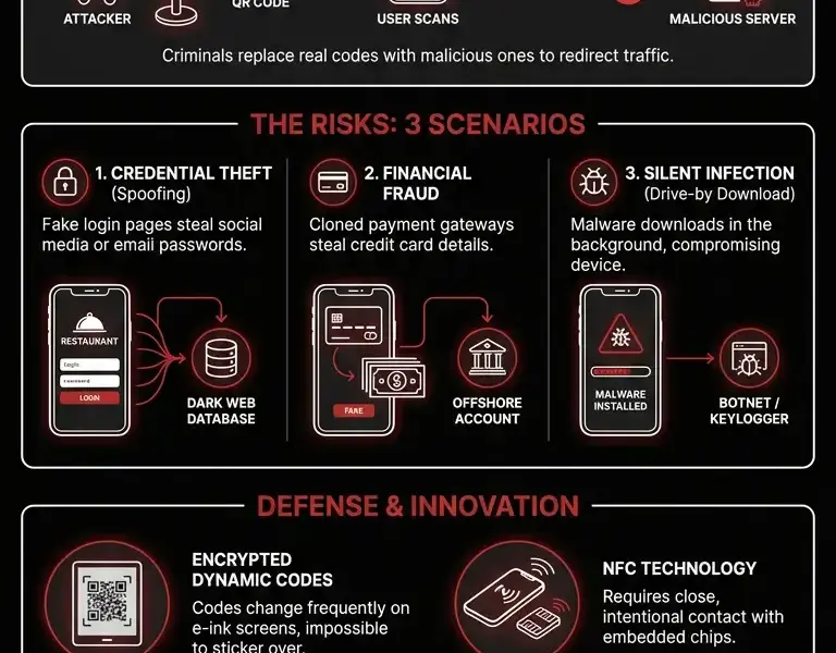 Infografica: Quishing: The Invisible Danger Behind Digital Menus