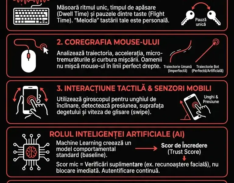 Infografica: Semnătura comportamentală care te identifică &icirc;nainte de parolă.