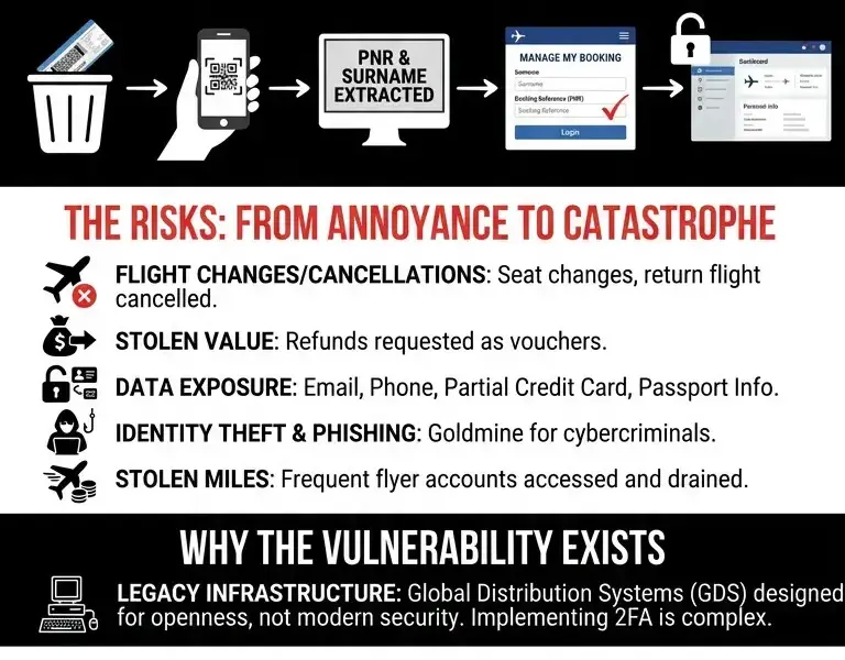 Infografica: The 6 characters on your boarding pass that reveal your personal details