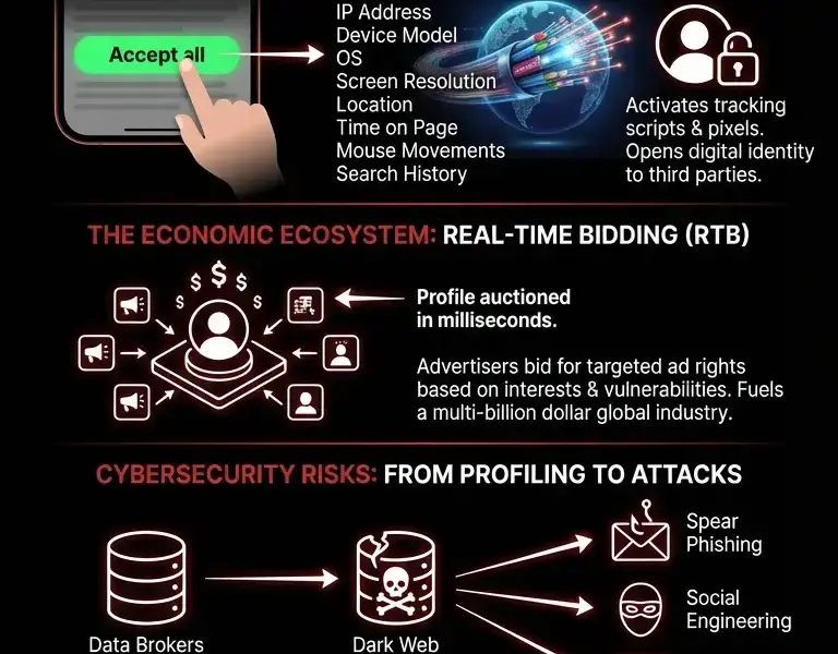 Infografica: The psychology of the Accept button: what you give up in a millisecond