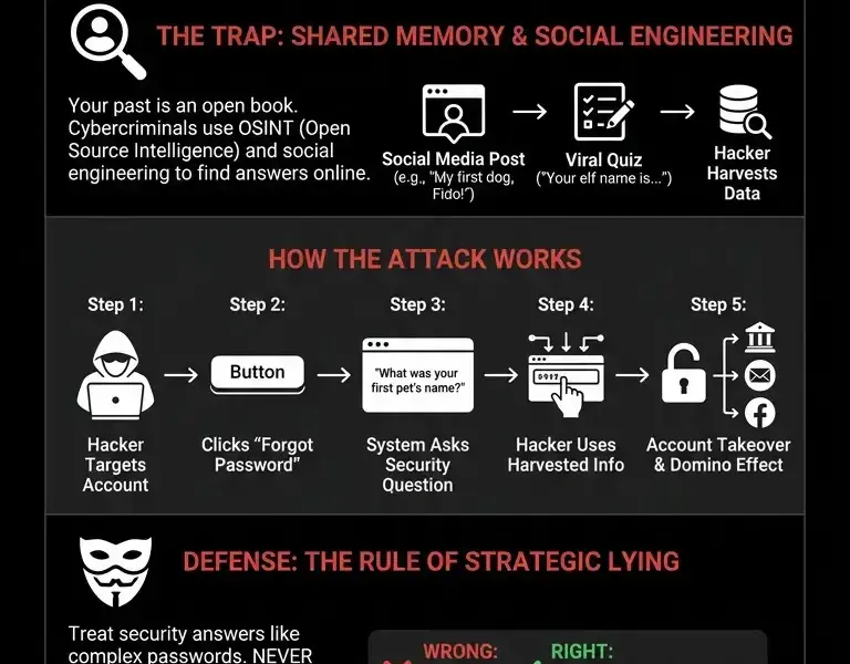 Infografica: The security setting that uses your past against you