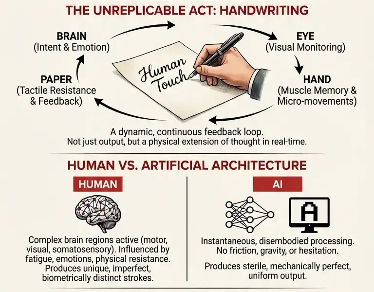 Infografica: The true limit of AI: the only gesture that is impossible to replicate