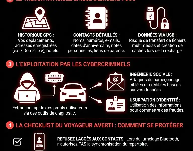 Infografica: Voitures de location : le geste instinctif qui livre vos donn&eacute;es &agrave; des inconnus