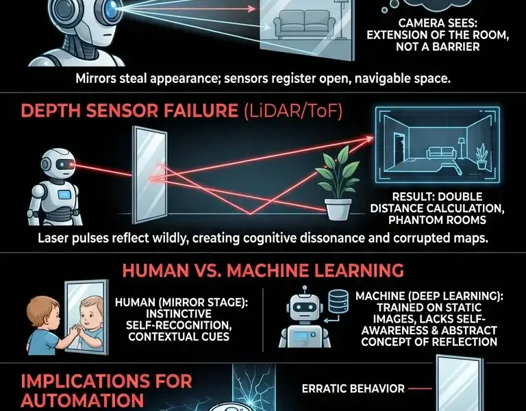 Infografica: Why the most advanced robots are blind to this object