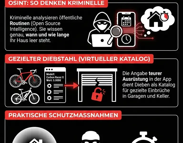 Infografica: Wie das GPS von Fitness-Apps Kriminellen Ihre Adresse verr&auml;t