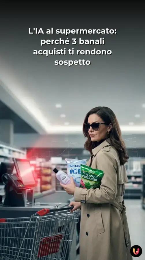 IA al supermercato: spesa che fa scattare l'allarme L’IA al supermercato: perché 3 banali acquisti ti rendono sospetto | Storia Visuale
