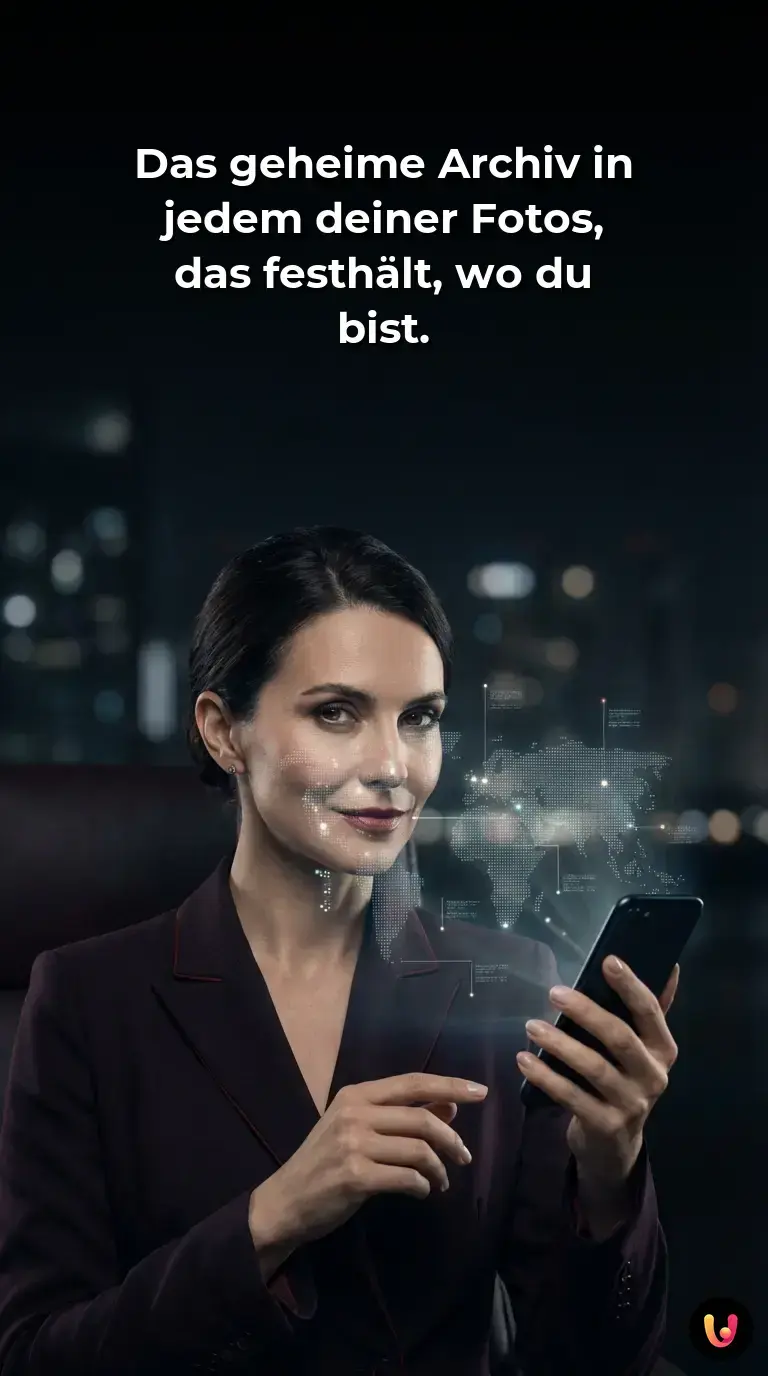 Das geheime Archiv in jedem deiner Fotos, das festh&auml;lt, wo du bist.