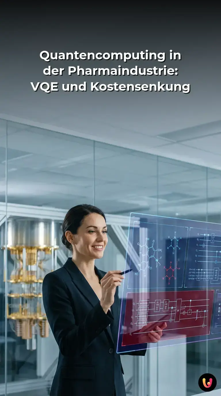 Visualisierung von Quantenalgorithmen und Molek&uuml;lstrukturen in der modernen medizinischen Forschung.