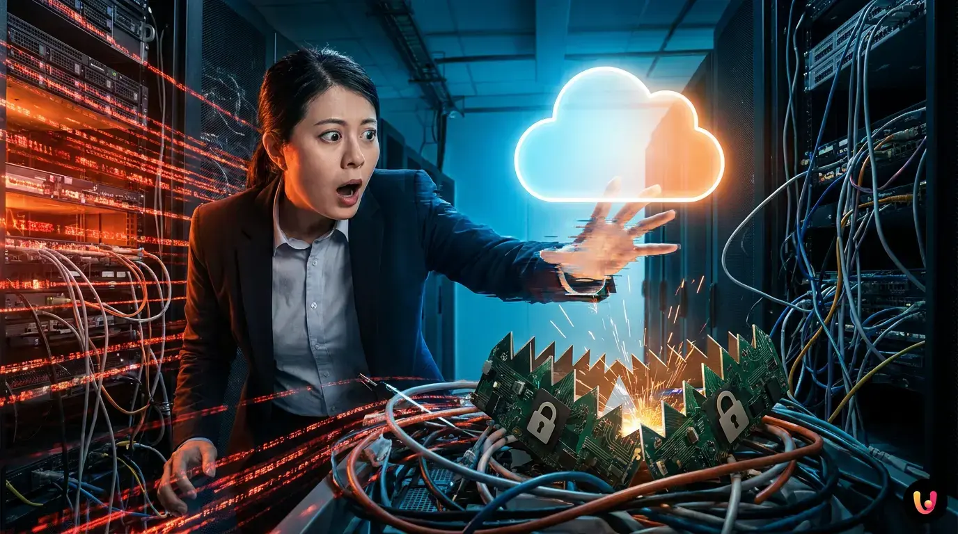 Comparaison des ic&ocirc;nes des plateformes cloud d'entreprise Google Workspace, Microsoft 365 et Dropbox.