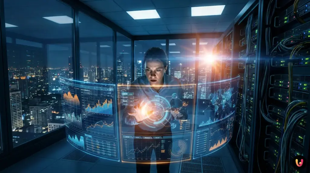Schema di architettura cloud AWS con nodi AI per lo sviluppo di un CRM finanziario sicuro