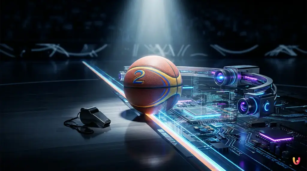 Shai Gilgeous-Alexander sur le parquet lors d'un match NBA entre le Thunder et les Spurs.