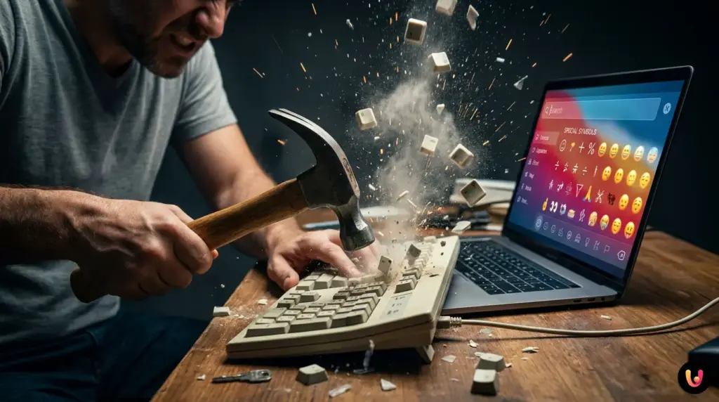 Tastiera di un laptop con i tasti Fn e NumLk per attivare il tastierino virtuale.